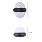 Applique murale extérieure LED en aluminium avec faisceaux haut-bas, design Sturt