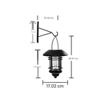 Industrial Solar LED Outdoor Wall Lamp, Aluminum And Glass Design