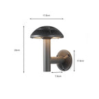 Luz de Paisagem em Forma de Cogumelo, Luminária LED de Alumínio para Parede ou Jardim