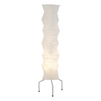 Rice paper floor lamp size diagram showing height and diameter