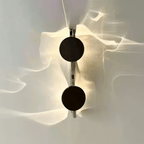 Wall Lamp, Kinetic Shadow Chrome Sculpture, Integrated LED, Dimmable