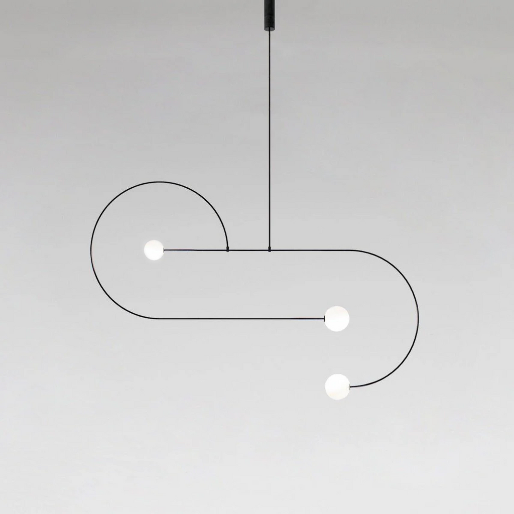 Opaline globe chandelier shown with size reference detail