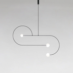 Opaline globe chandelier shown with size reference detail