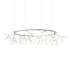 Black firefly chandelier size diagram showing branch spread