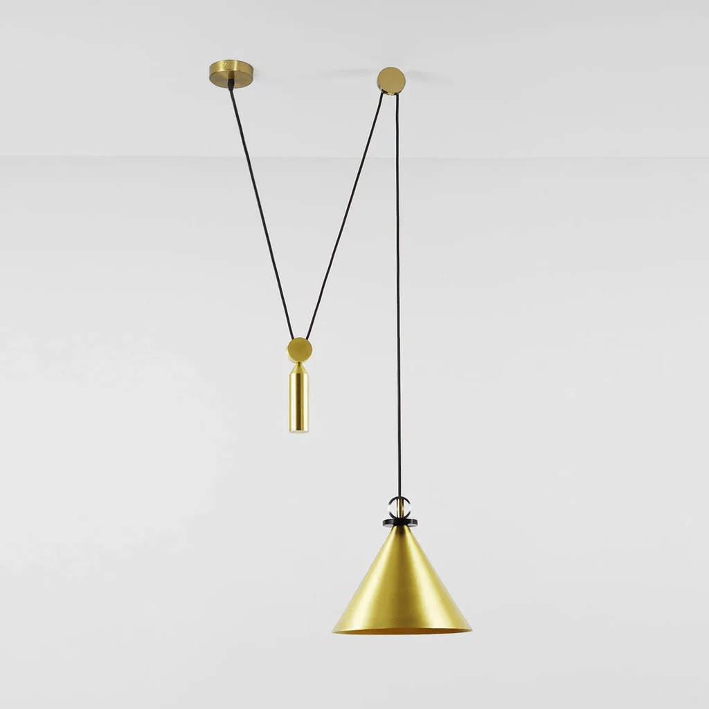 Geometrisk lysekrone, modulære glasskærme, E14-fatning, guld eller sort