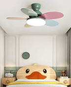 Wooden ceiling fan blade and gasket assembly detail