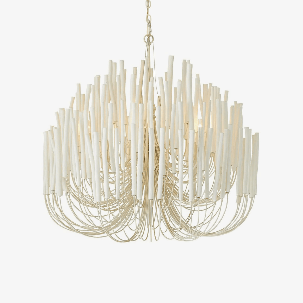 Drawing of the Swinton chandelier dimensions and head layout