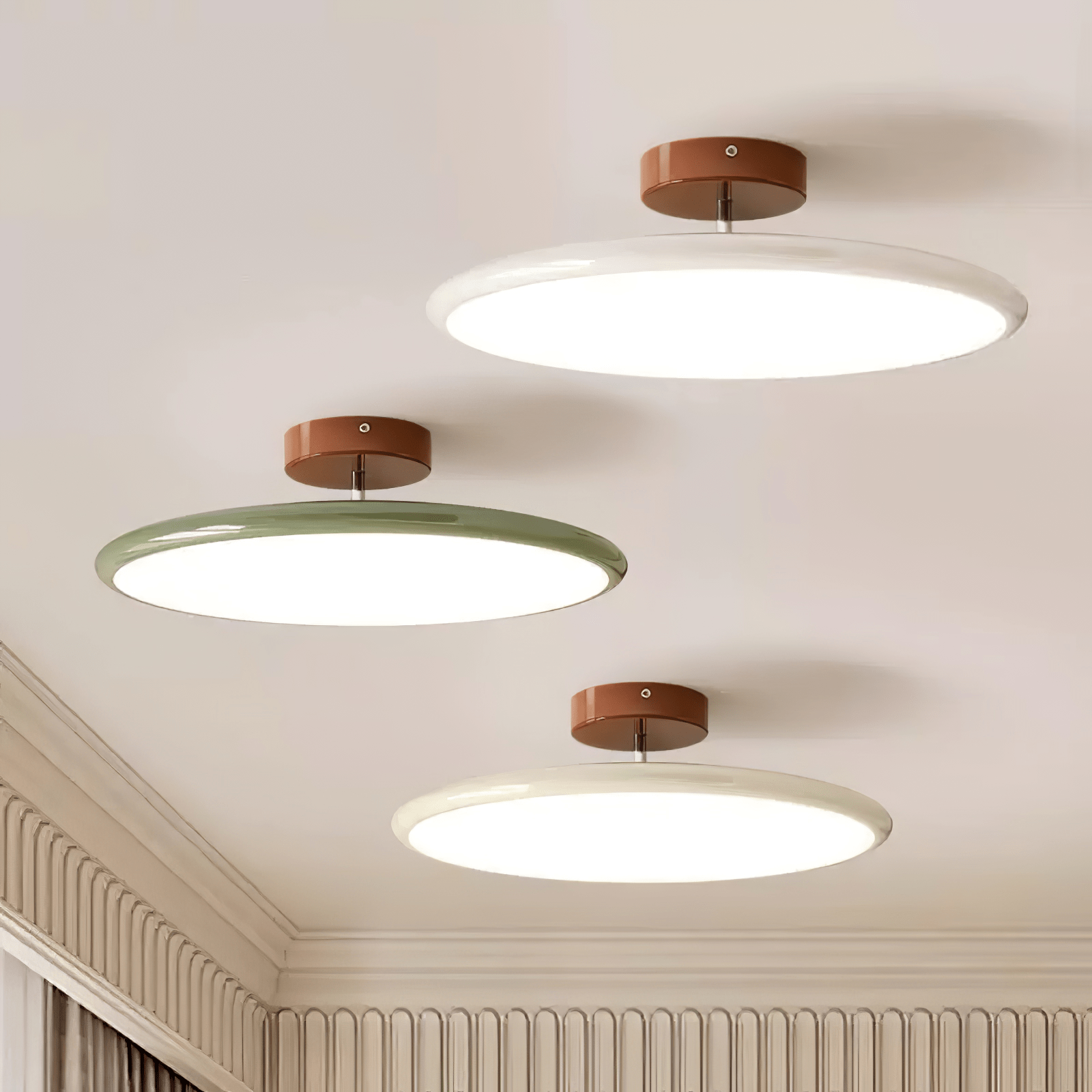 Loftlampe, Drift justerbar svingarm, akrylskærm, integreret LED
