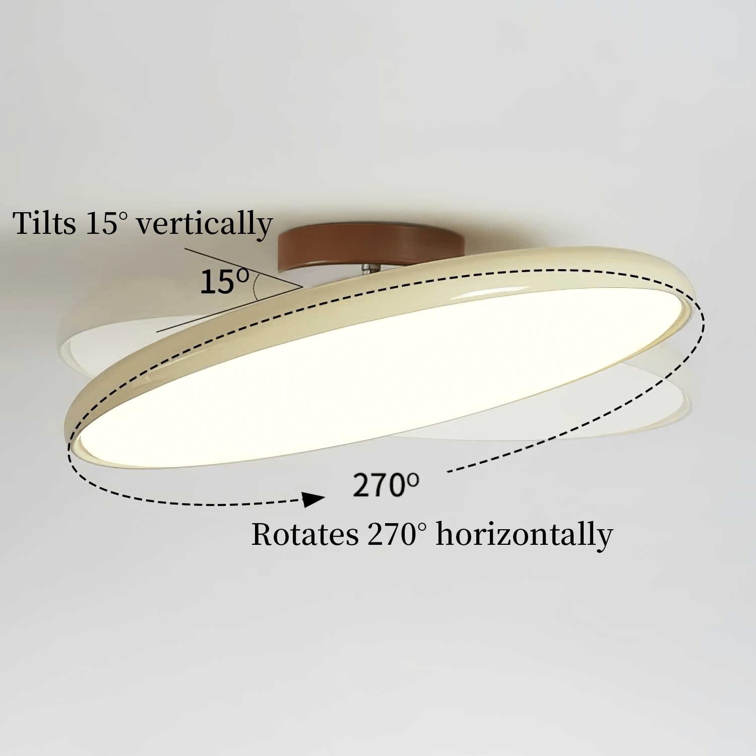 Loftlampe, Drift justerbar svingarm, akrylskærm, integreret LED