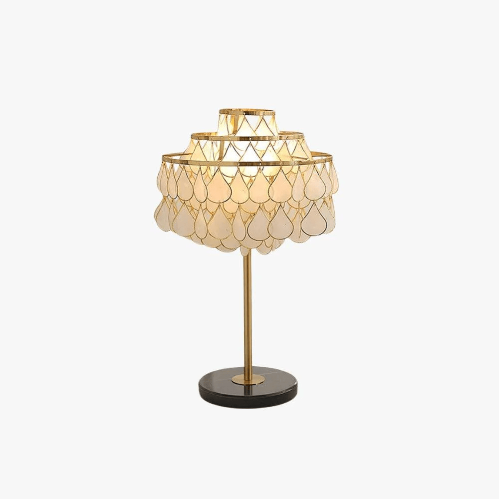 Clérachic table lamp with a black marble base, a second isolated studio shot cropped with slightly more headroom.