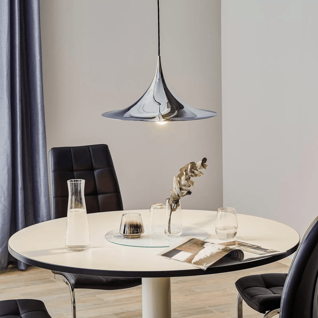 Arch pendant shade profile showing the back-to-back curve
