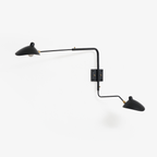 Wall Sconce, Spider Long-Arm, Rotating Shade, Metal and Brass, E26 / E27