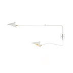 Wall sconce diagram showing one-arm and two-arm configurations