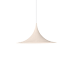 Gold arch pendant shade with a warm metallic sheen
