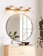 Travertine Duo Wall Light, Natural Stone Shades, Wood Frame, LED 3000K