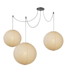 Washi-papirpendel, Mulberry-skærm, E26/E27, fastmonteret