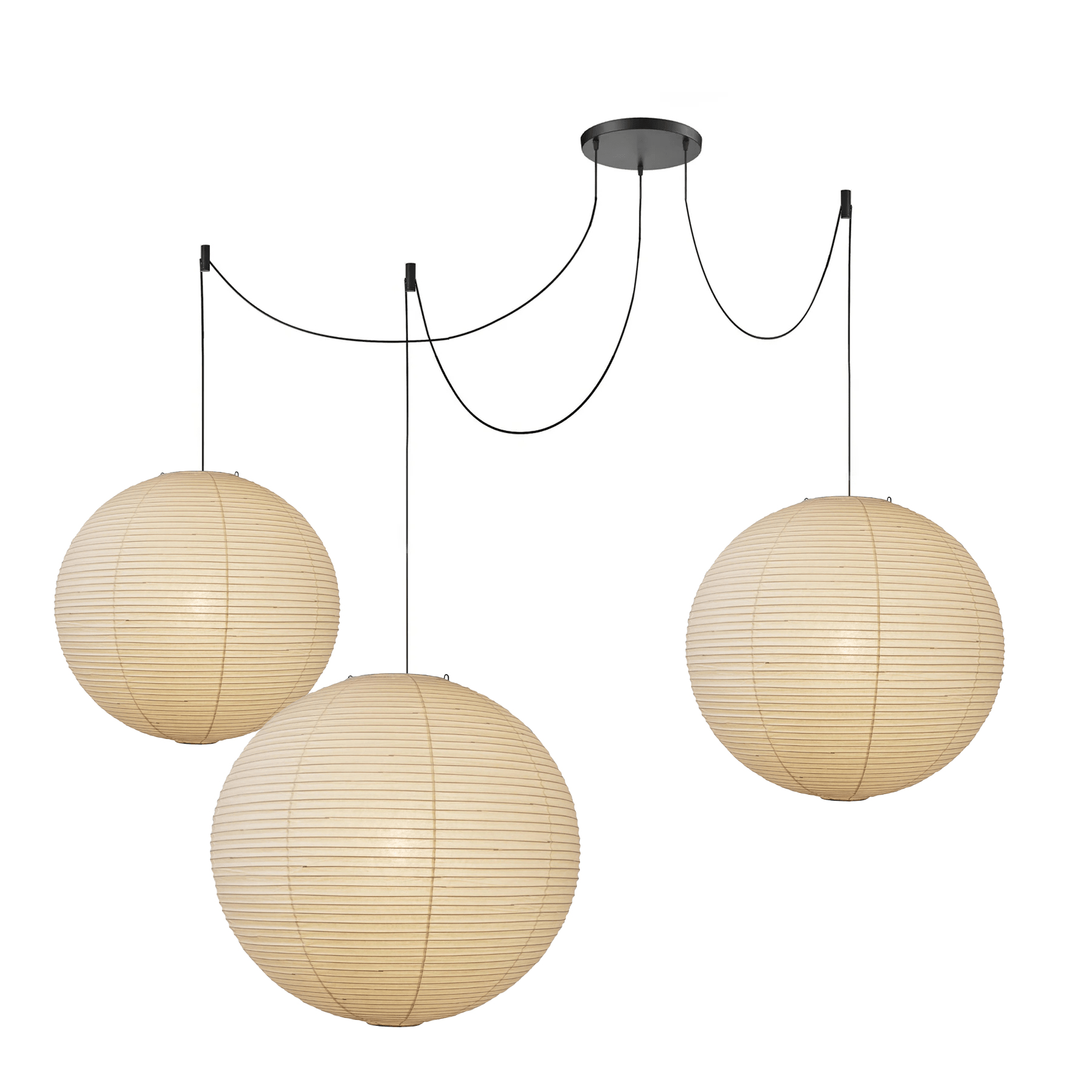 Washi-papirpendel, Mulberry-skærm, E26/E27, fastmonteret