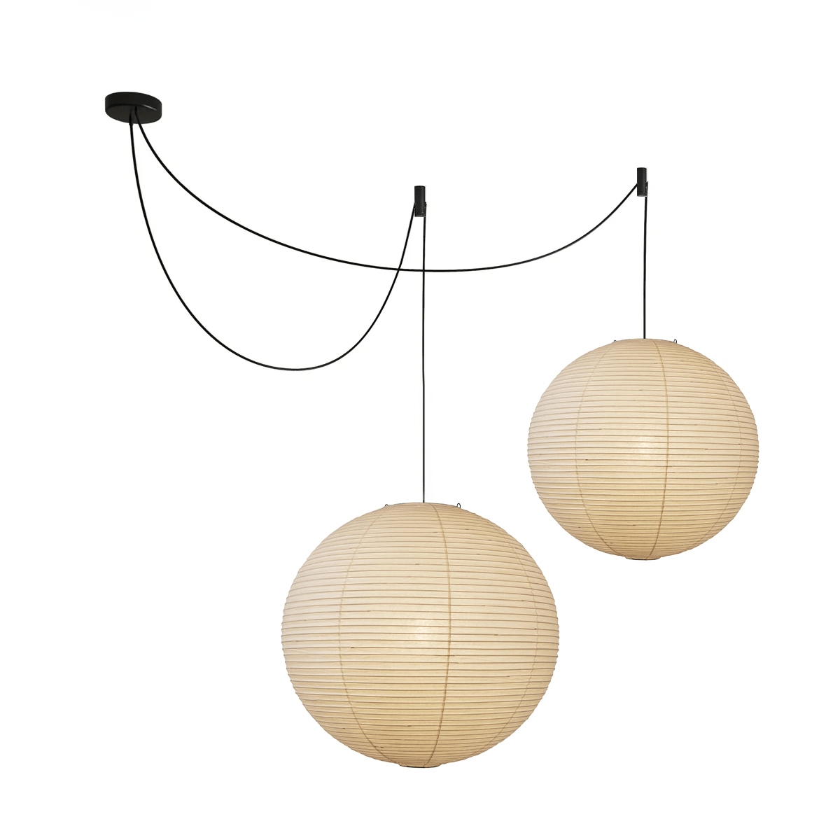 Washi-papirpendel, Mulberry-skærm, E26/E27, fastmonteret