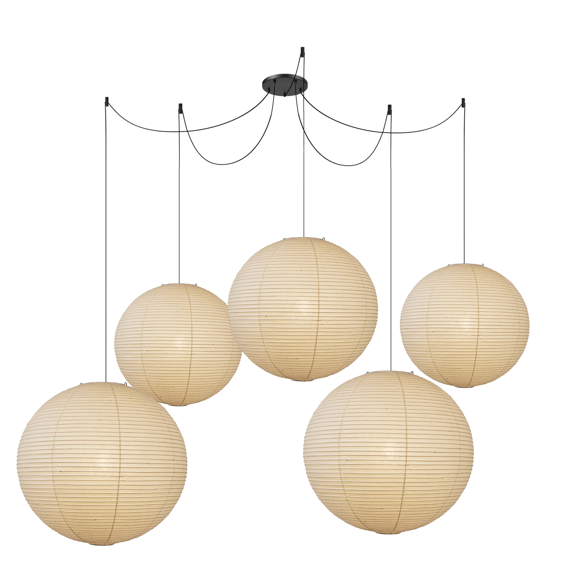 Washi-papirpendel, Mulberry-skærm, E26/E27, fastmonteret