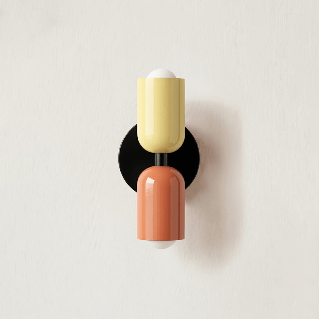 Wall lamp shown mounted vertically on a wall