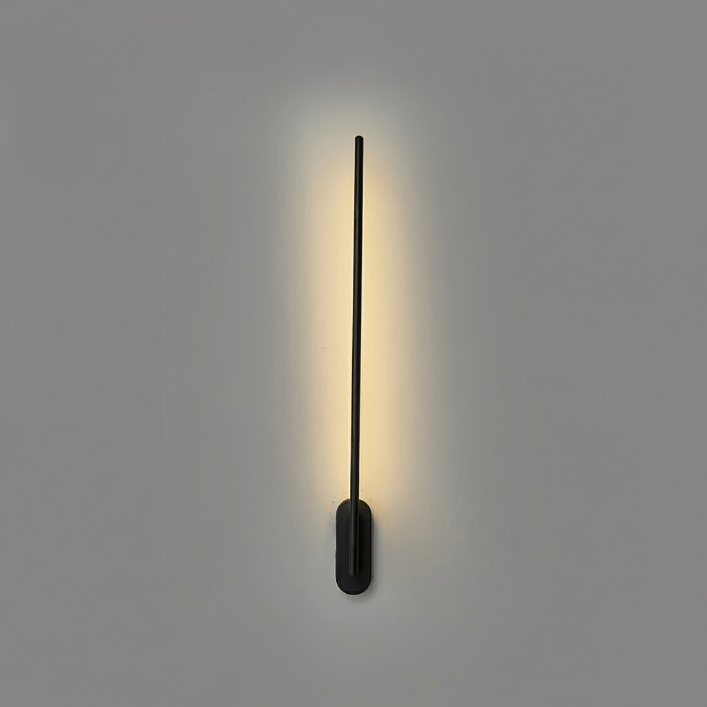 Diagram of the stick-shaped wall sconce dimensions