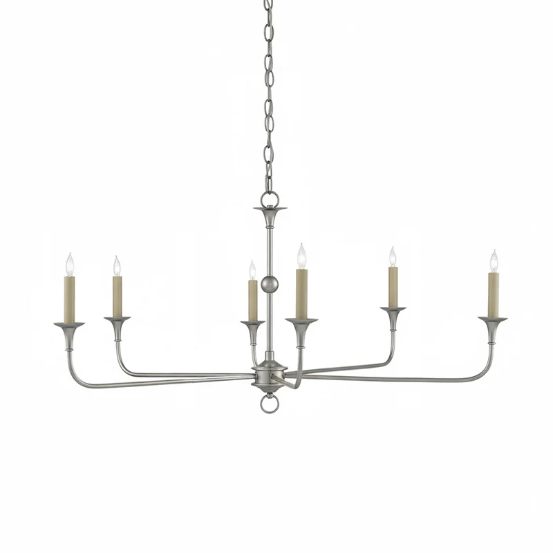 Candle chandelier dimension diagram showing diameter and height