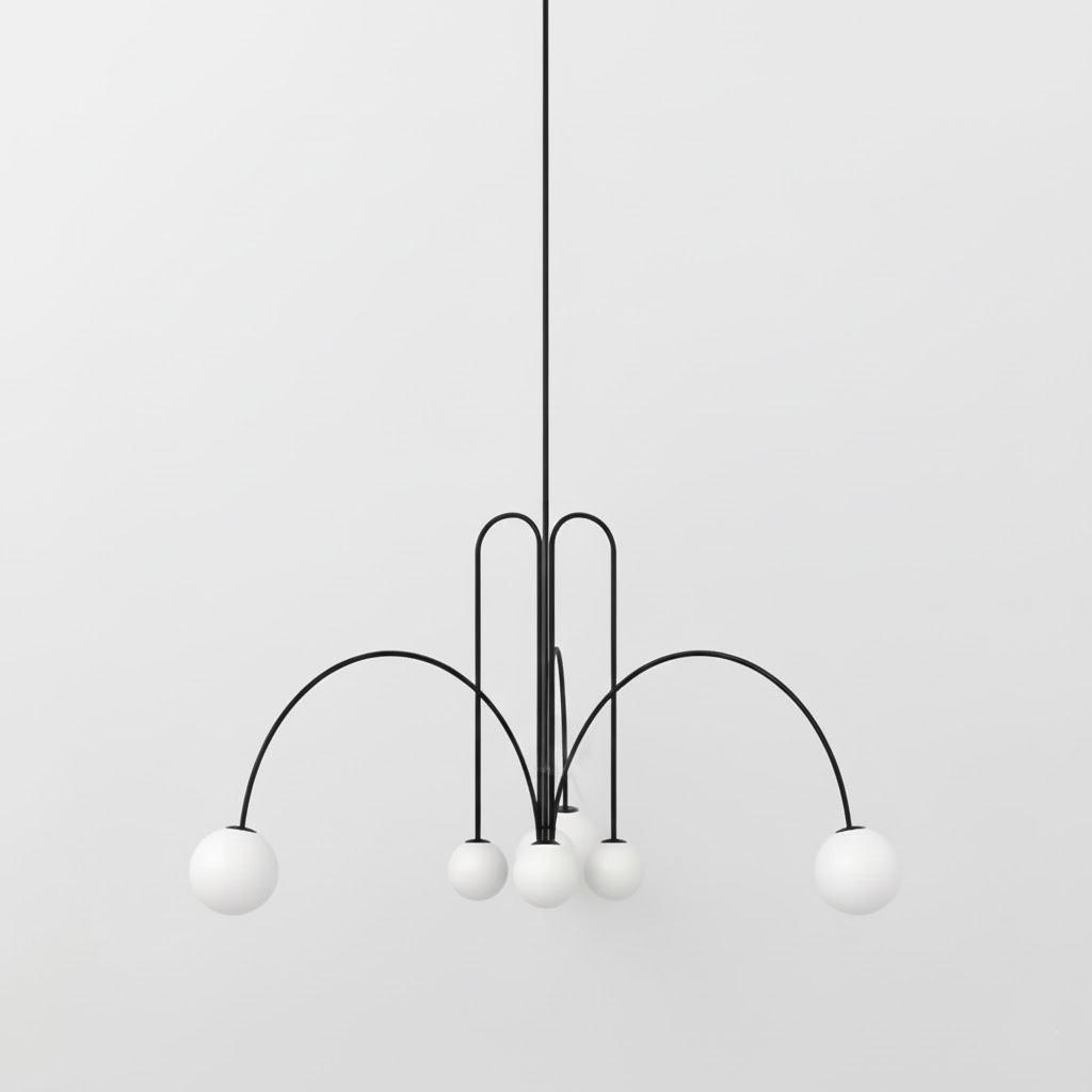 Gran Finale pendant size diagram showing diameter and drop