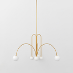 Gran Finale pendant light size diagram for the larger model