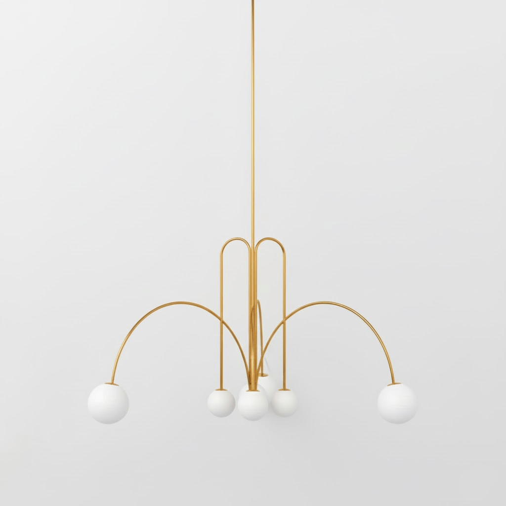 Gran Finale pendant light size diagram for the larger model