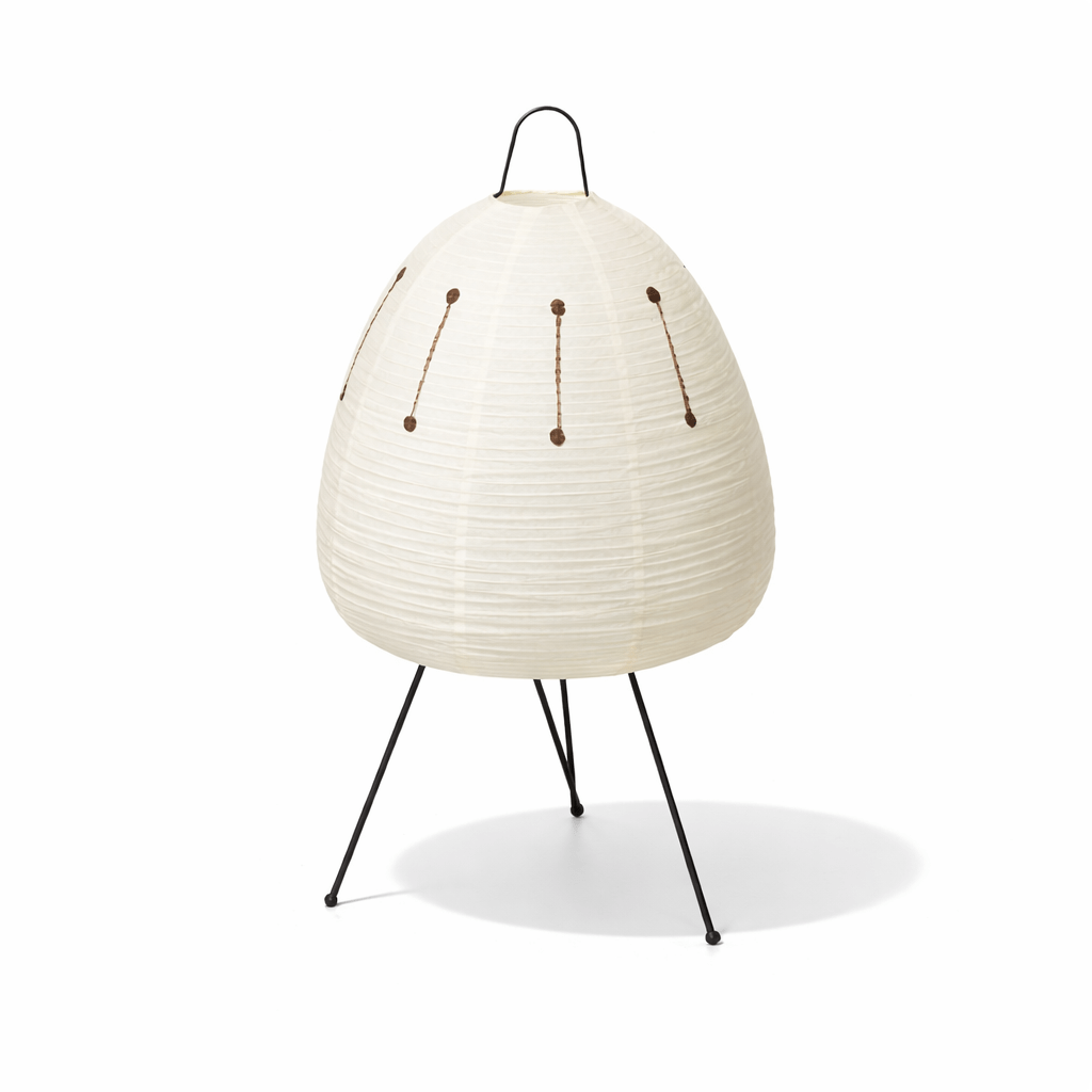 Xuanzhi mulberry paper table lamp shown in a styled space