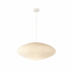 Washi paper pendant shade showing handcrafted paper texture