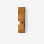White carved alabaster wall light showing natural stone veining