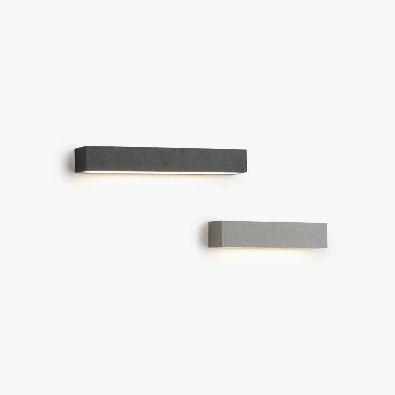 Udendørs væglampe i cement, Fyra design i sort eller hvid LED