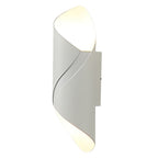 Glass Wall Sconce With LED Light, Indoor Outdoor Modern Fixture