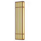 Applique murale extérieure en acier nervuré Grateful, design rétro à grille verticale LED