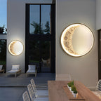 Sigmn Crescent Moon aluminium vegglampe for utendørsområder