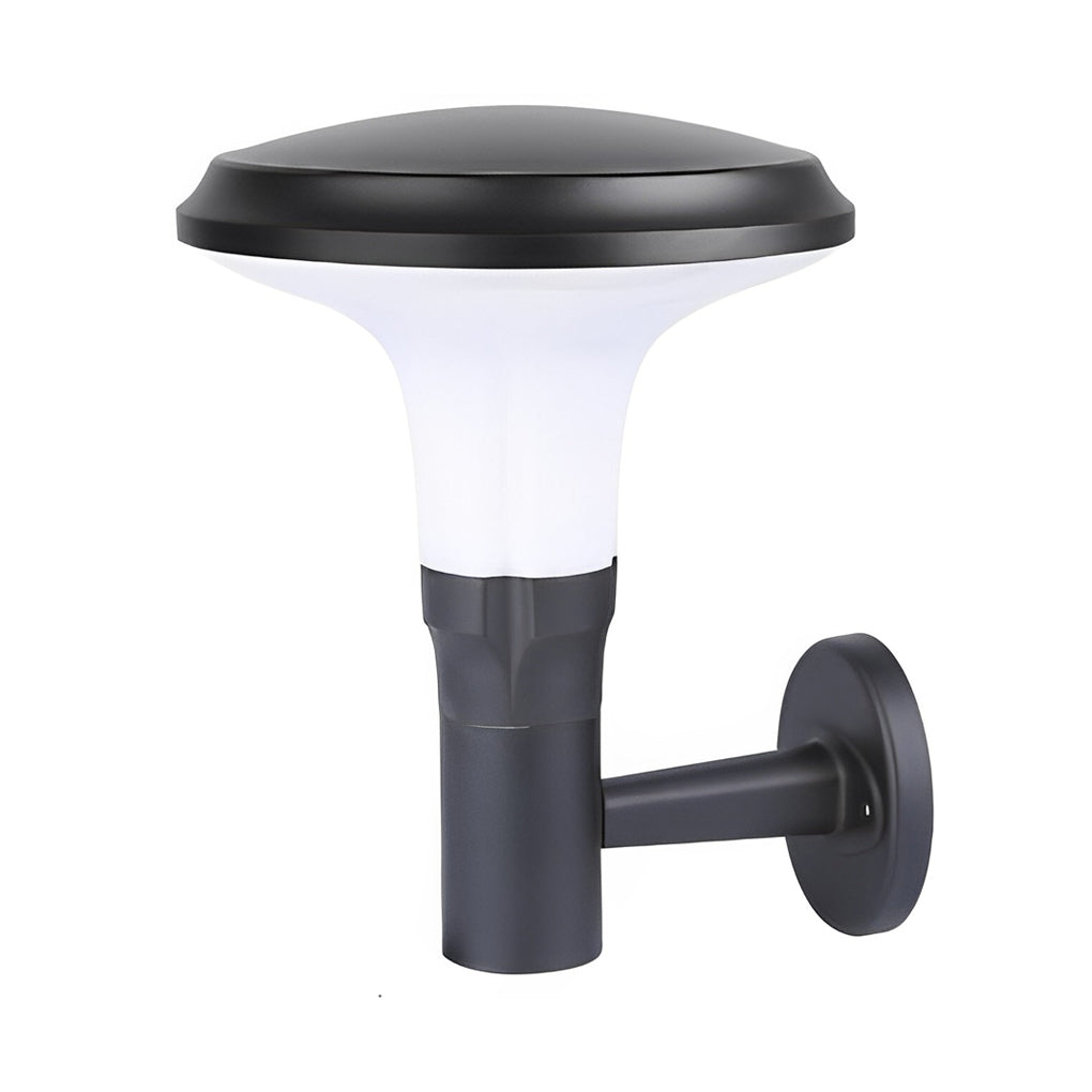 Round Flower-Shape Aluminum Outdoor Wall Lamp, Sunine Solar LED