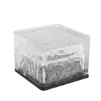 Maglene Solar Ice Cube Step Lights, Colorful Crystal-Glass Design