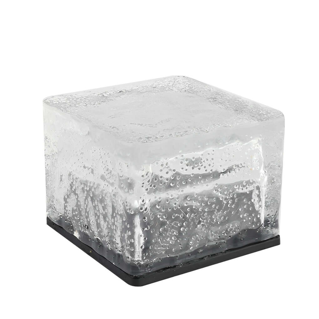 Maglene Solar Ice Cube Step Lights, Colorful Crystal-Glass Design