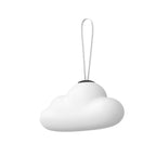 Udendørs hængelampe i skyform med USB, ramme i rustfrit stål