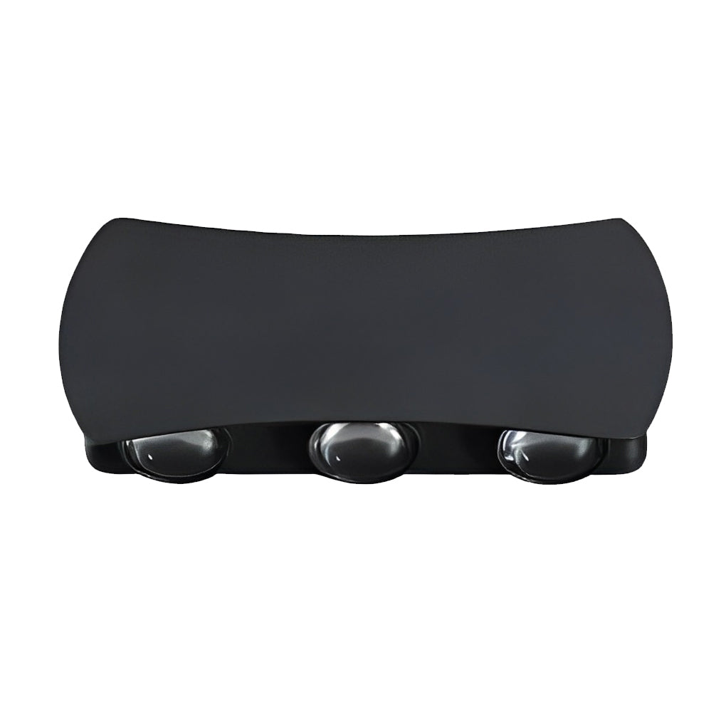 Luz de Parede Exterior Up-Down, Arandela LED Moderna em Alumínio Preto ou Branco