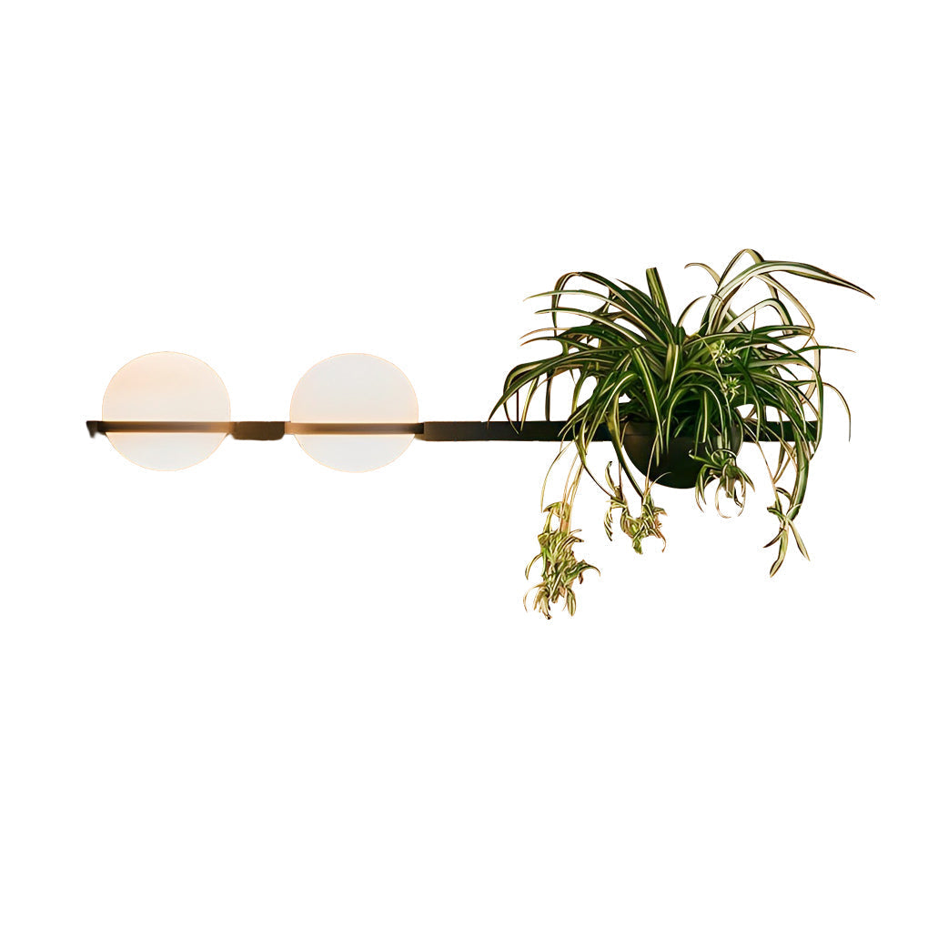 Flowerpot-Shaped Outdoor Wall Light, Modern Steel LED Sconce