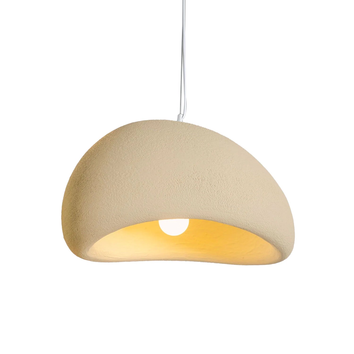 Pendant Light, Nubia Cloud Sphere, Polystyrene Shade, E26 LED