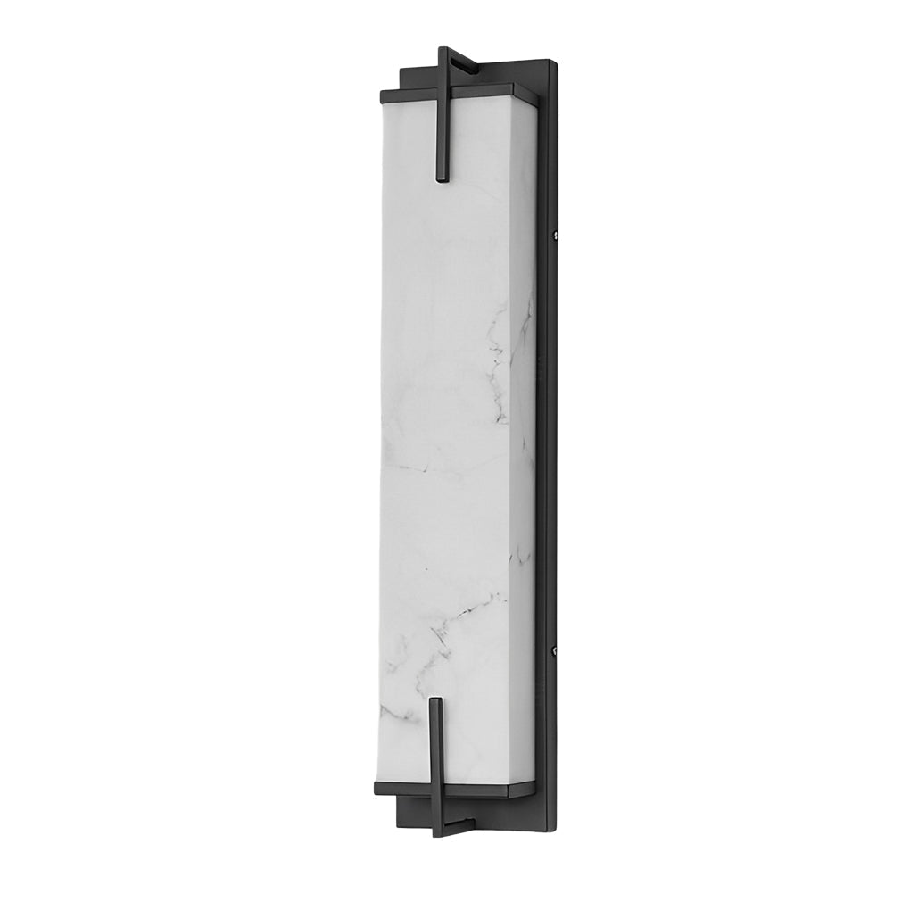 Outdoor Resin Wall Sconce with Rectangular LED Light Panel