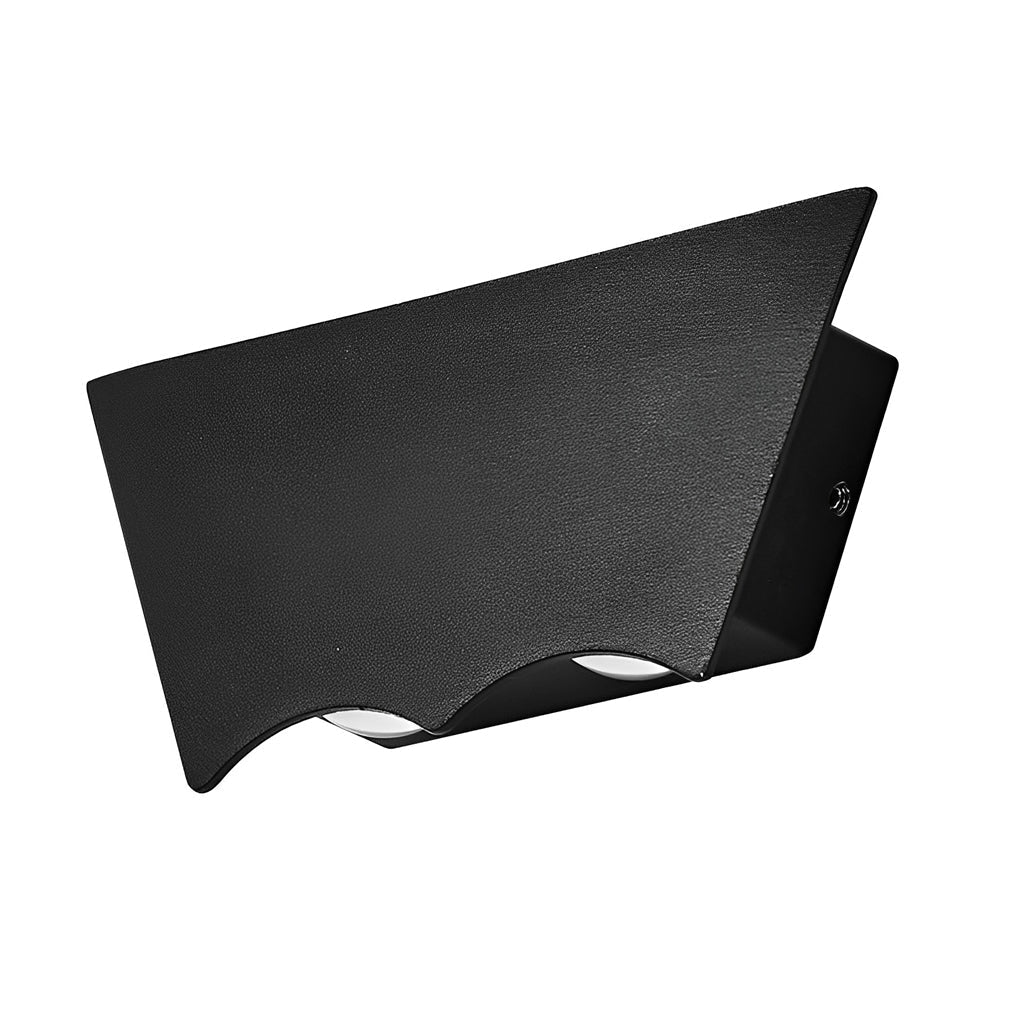Applique murale LED, Thsina en aluminium noir pour extérieur