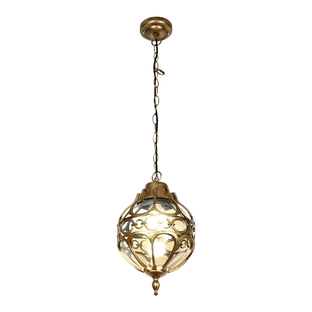 Outdoor Chandelier With Retro Ball Shades, Aluminum And Glass Build