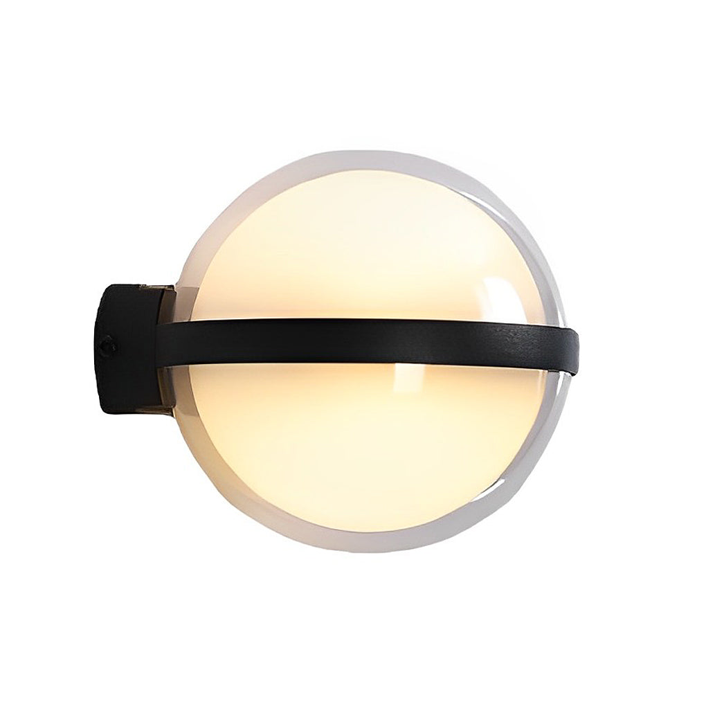 Lampe murale ronde LED Sirea, corps en fer design nordique minimaliste