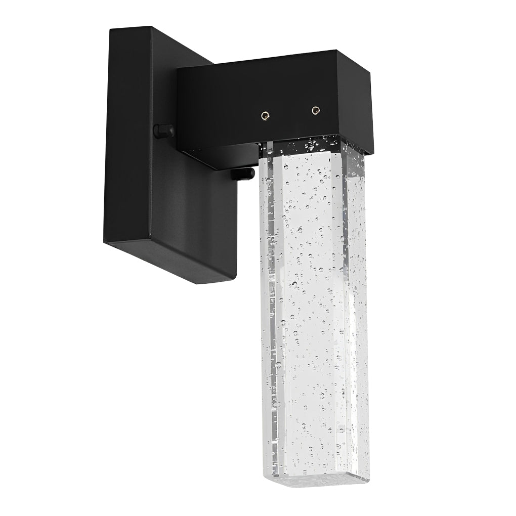 Applique murale LED Veda à bulles de cristal pour espaces extérieurs