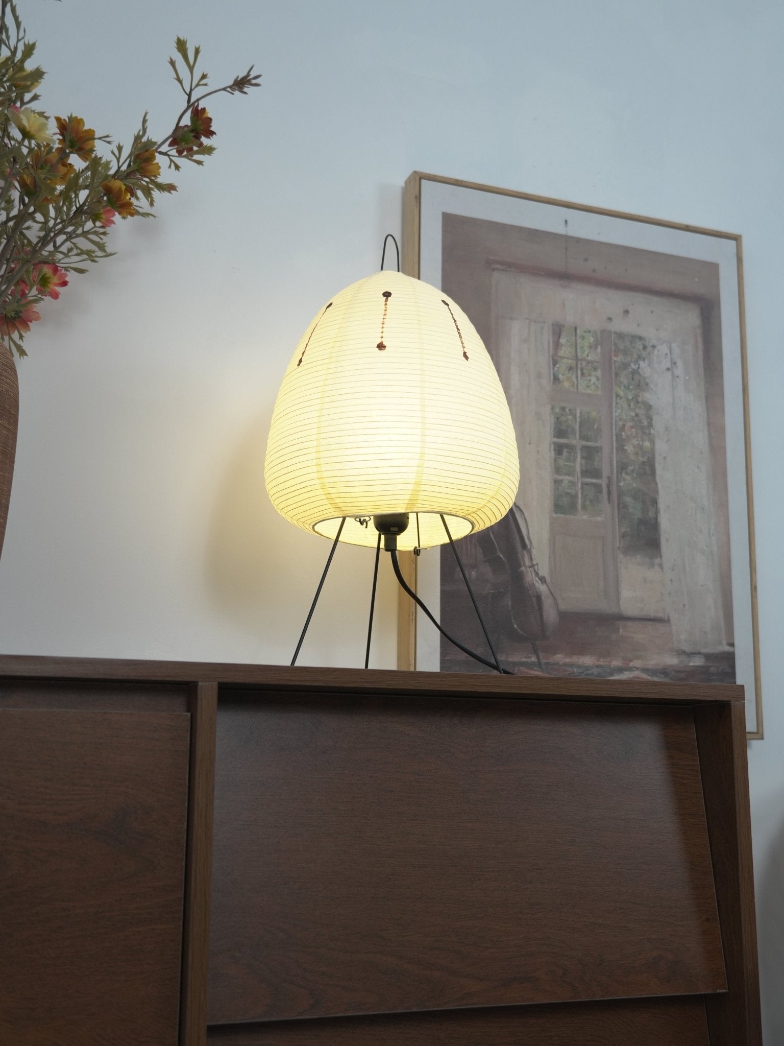 Table Lamp, Xuanzhi, Handmade Mulberry Paper Shade, E26/E27, Plug-In
