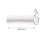 Laxor Torch-Shaped LED Wall Light, Waterproof Metal Design, Black/White